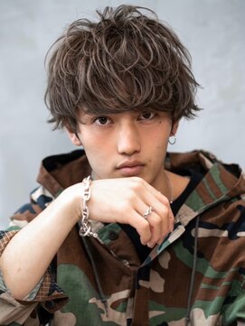 メゾンバイハバナ(maison by HAVANA) メンズビジネスツーブロックアップバング束感ショートマッシュ