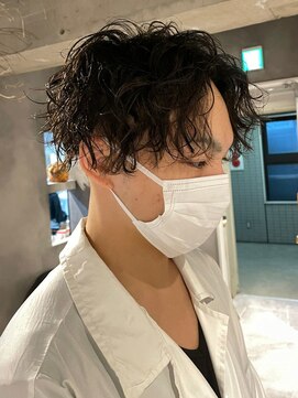 ザ マイル(The mile) ツイストスパイラルパーマメンズカットツーブロックショート