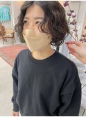 ハードパーマのボブスタイル