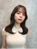 Unami くびれミディアム　シースルーバング　内巻きパーマ
