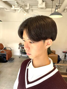 アンティコ(Antico) センターパートネープレス流行モテ髪マッシュニュアンスパーマ