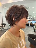 ビューエヒメ(VIEW EHIME)&nbsp;大人ラフウェーブ20代30代40代ボブブラウンスウィングショート