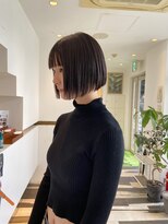 ビファインクーアヴェダ(Be fine coo AVEDA) 360度キマってる切りっぱなしボブ10代20代30代