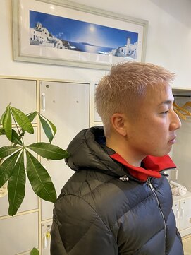 ヘアアートパーリオ 飾磨店(hair art PALIO) 夏にオススメ短髪ホワイト