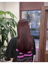 アン(Hair make un)&nbsp;ワインレッド