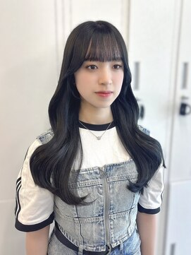 アイシー 表参道(ICY) 透明感ブルーブラックアッシュグレーくびれヘア