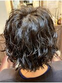 MEN'S HAIR/リバースセンターパート/ニュアンスパーマ/ツイスパ