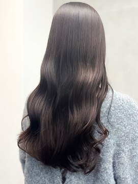 ソア 渋谷(soar) 髪質改善カラーふんわりカールヘルシースタイルショコラアッシュ