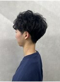 ニュアンスパーマフェザーショートシャドウパーマスペインカール