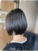 ショートボブ20代30代40代髪質改善トリートメント艶感ストレート