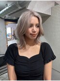 ミルクグレージュボブ