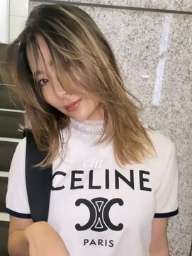 ラキング ギンザ トウキョウ(LAKING GINZA) くびれヘア/アプリコットオレンジ/夏/ハイライトカラー[銀座駅]