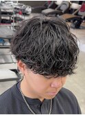 熊本メンズサロン 波巻きパーマ 波巻きスパイラル MEN'S HAIR