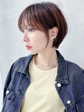 セイドット リー(Say. Ree) say.ショートボブひし形ショートローズブラウン暗めカラー