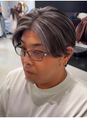 50代40代白髪ぼかしシルバーメッシュバレイヤージュ