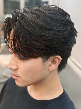 バース バイ ハピネス(BIRTH by happiness) 奈良men's毛流れフェザーパーマフェザーショート