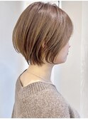 say.ショートボブひし形ショートグランマッシュモーヴピンク