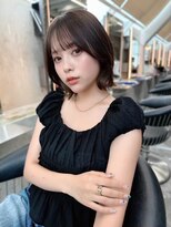 ロンドイディールバンダイ 新潟万代(Lond ideal) ブラウン×くびれボブ