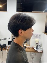 ファーストステップ 表参道(FIRST STEP)&nbsp;ナチュラルセンターパートマッシュ刈り上げツーブロック前髪長め