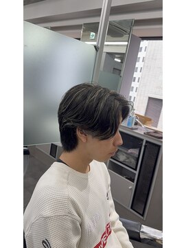 クロムトウキョウ ザ バーバー ネオン 新宿店(CHROM TOKYO the Barber ne/on) メッシュ×ニュアンスパーマ