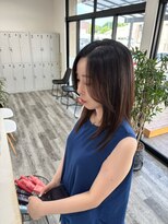 サロンド ベレーザ トータ(salao de beleza tota)&nbsp;ロングレイヤー　前髪なしスタイル