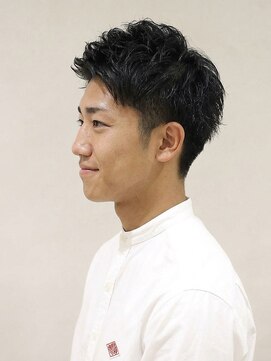 銀座マツナガ 神田店 ツーブロック×ソフトモヒカン◎清潔感ショートナチュラルカラー
