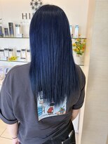ヒビカ(HIBIKA)&nbsp;鮮やかブルー、色落ち楽しむブリーチカラー