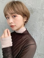 キラ 渋谷(KILLA) 【KILLA山下】ミルクティーベージュ外ハネボブ大人ショート小顔