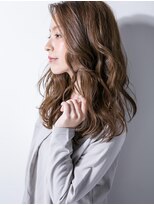 カバーヘア ブリス 北浦和(COVER HAIR bliss) ウェーブパーマのアシンメトリー小顔ロングv北浦和20代30代40代