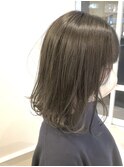 谷合/ ぼかしhighlight、艶髪ブルージュ×切りっぱなし