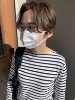 ヘアー アイス ルーチェ(HAIR ICI LUCE) 担当西田 ハンサムショート センターパート くせ毛