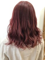 ラビス クローバー(Lovis clover) ボルドーカラー 大人かわいい ボブ カーキグレージュ 前髪