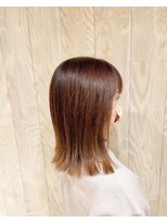 ヘアートゥリース 武蔵小杉店(hair trees)&nbsp;グラデカラー×切りっぱなしボブ