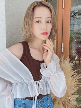 ルービック 梅田茶屋町(Rubik) 大人かわいいウェーブボブ/おしゃれ感◎/20代30代40代