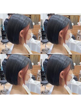 ロンド レグリーズ 立川(Lond leglise) 【槌矢圭悟】インナーカラーミニボブピンクベージュ