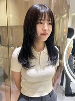 マイル 渋谷(mile)&nbsp;顔まわりレイヤーカット