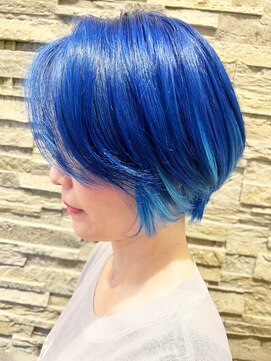 ヘアーレナータ 八王子(HAIR RENATA) 10代20代30代大人かわいい艶感裾カラーブルーカラー立体感