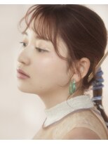 メゾンドムニ 恵比寿(Maison de MUNi)&nbsp;ヘアセット/小顔カット/ブルベ/シアグレージュ/リボンスタイル