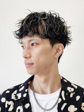 リッジ(ridge) 波巻きパーマ×メッシュ