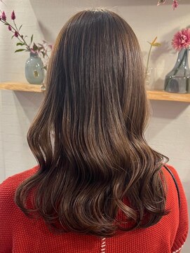 ミルヘアデザイン(mil hair design) 髪質改善カラー 艶カラー ブラウンカラー ミディアム