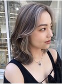 かきあげ流し前髪レイヤーカット