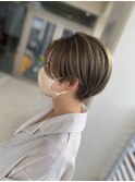 ショートカット＊イエローベージュ