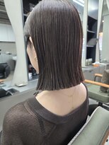 ヘアーグロウニコ(hair grow nico...)&nbsp;丸くならないボブ×アッシュグレー