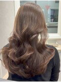 レイヤーカットブラウンベージュ10代20代30代