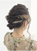 《sheer /氏家》#編みこみ#アップスタイル#結婚式お呼ばれ