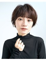 ロンドリメゾン 原宿(Lond re Maison.)&nbsp;暗めカラー/グランマッシュ/デザインカラー/ショートボブ/原宿