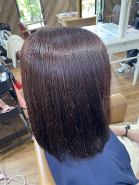 ルネッサンスヘアー ラファエロ(RAFFAELLO) 艶々グレーカラーモーヴピンクコラーゲントリートメント艶カラー