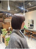 ボブ×ダークブラウン11.3暗めカラー