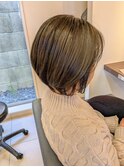 ショートカット白髪ぼかし 40代50代60代おすすめ