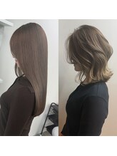 肌色や品、髪質をより良く見せる質感を大事にしたカラー。